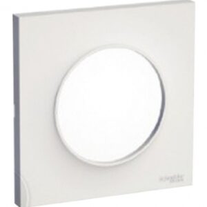 Plaque odace styl 1 poste coloris blanc brillant. disponible abidjan cote d'ivoire.