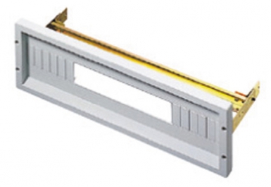 Plastron de couverture avec rail 18 modules pour coffrets 46 l 405. disponible abidjan cote d'ivoire.