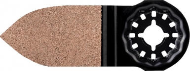 Plateau de ponçage pour outil multifonctions expert sanding finger avz 32 rt10 concrétion carbure largeur utile 32 mm profondeur utile 50 mm. disponible abidjan cote d'ivoire.