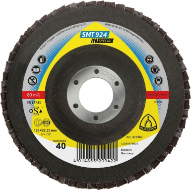 Plateau à lamelles smt 924 - ø 125 mm, grain 80. disponible abidjan cote d'ivoire.