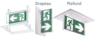 Platine d"encastrement pour brio+ mural / plafond avec porte étiquette. disponible abidjan cote d'ivoire.