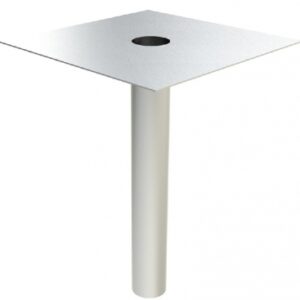 Platine de reprise d'étanchéité inox pour siphon 150 x 150 mm ø 63. disponible abidjan cote d'ivoire.