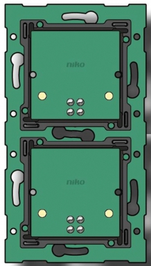 Platine murale horizontal double à combiné avec une unité de raccord. disponible abidjan cote d'ivoire.