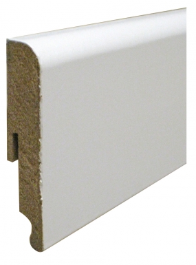 Plinthe revêtue blanc 1 angle arrondi 10x50 mm lg. disponible abidjan cote d'ivoire.