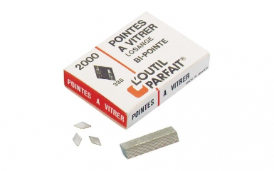 Pointes losanges pour appareil à vitrer - boîte de 2000. disponible abidjan cote d'ivoire.