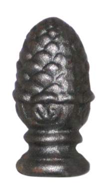Pomme de pin en fonte  dimensions h x base : 55 x 28 mm. disponible abidjan cote d'ivoire.