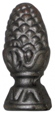 Pomme de pin en fonte  dimensions h x base : 90 x 40 mm​. disponible abidjan cote d'ivoire.
