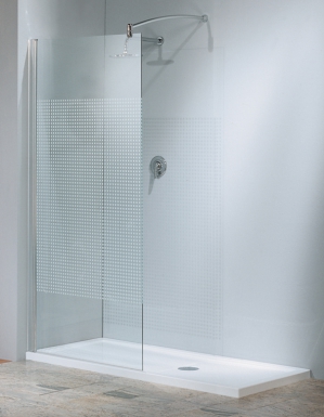 Porte lunes fixe h1201k - 1200 (1200-1230) - h 1950 - profilés chrome - verre lisse. disponible abidjan cote d'ivoire.