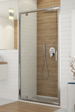 Porte pivotante tyxo - 800 - h 1900 - profilés argent brillant - vitrage verre transparent. disponible abidjan cote d'ivoire.