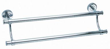 Porte-serviette 2 barres fixes 60 cm - viena - chromé. disponible abidjan cote d'ivoire.