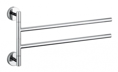 Porte-serviette 40 cm double - stylus - chromé. disponible abidjan cote d'ivoire.