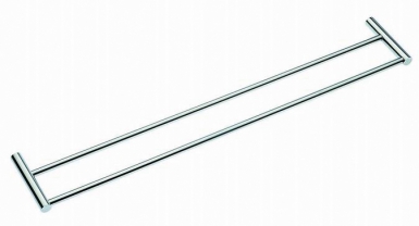 Porte-serviette double 60 cm - logic - chromé mat. disponible abidjan cote d'ivoire.