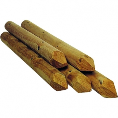 Poteau rond épointé pin autoclave dim : 6 x 150 cm. disponible abidjan cote d'ivoire.