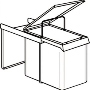 Poubelle a coulisse      10024. disponible abidjan cote d'ivoire.