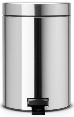 Poubelle à pédale rond 5 litres - inox brillant. disponible abidjan cote d'ivoire.