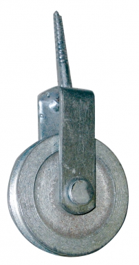 Poulie fonte ø 60 mm monture acier à vis gorge ronde 12,0 mm. disponible abidjan cote d'ivoire.