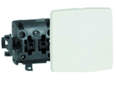 Poussoir 6a appareillage saillie composable blanc - contact à fermeture (no). disponible abidjan cote d'ivoire.