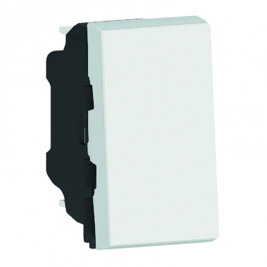 Poussoir ou poussoir inverseur mosaic easy-led 6a 250v~ 1 module - blanc. disponible abidjan cote d'ivoire.