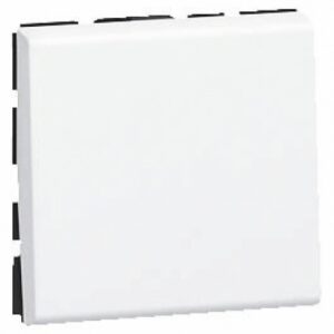 Poussoir ou poussoir inverseur mosaic easy-led 6a 250v~ 2 modules - blanc. disponible abidjan cote d'ivoire.