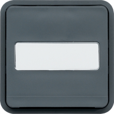 Poussoir simple porte-étiquette 1o 10a 250 v coloris gris. disponible abidjan cote d'ivoire.