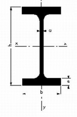Poutrelle ipe 300 - h=300 - b=150 - a=7,10 - e=10,7 - pds=42,2 kg/ml - sect=53,8 cm2. disponible abidjan cote d'ivoire.