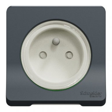 Prise courant 2p t - mureva styl - composable - ip55 ik08 - connex auto - gris. disponible abidjan cote d'ivoire.