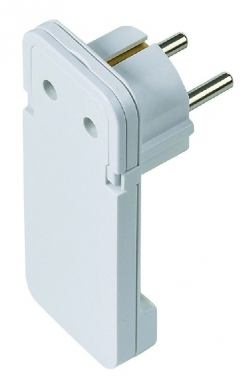 Prise elec (2 pôles + terre) mâle - ultra plate - à monter - 16 ampères. disponible abidjan cote d'ivoire.