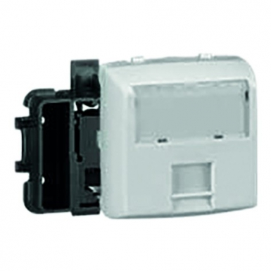 Prise rj45 catégorie6 utp 8 contacts appareillage saillie composable - blanc. disponible abidjan cote d'ivoire.