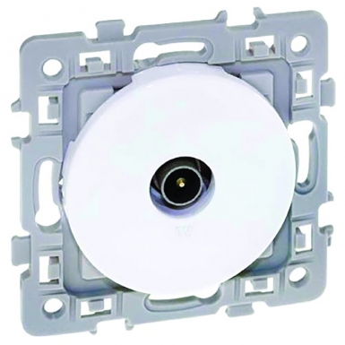 Prises tv simple 470 à 790 mhz compatibles tnt - blanc. disponible abidjan cote d'ivoire.