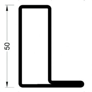 Profilé à ailette type l série 50 " v52010 " lg. disponible abidjan cote d'ivoire.