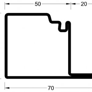 Profilé à joint type l 1j série 50 " v55011 " lg. disponible abidjan cote d'ivoire.