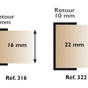 Profilé pvc en forme u d'habillage lg. disponible abidjan cote d'ivoire.