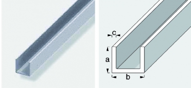 Profilé u en alu. disponible abidjan cote d'ivoire.