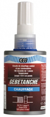Résine anaérobie au ptfe gebétanche-chauffage pour chauffage central et circuits d'air comprimé - tube 75 ml. disponible abidjan cote d'ivoire.
