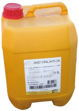Résine siderlatex - à mélanger à l"eau de gâchage des mortiers et bétons- 20 l. disponible abidjan cote d'ivoire.