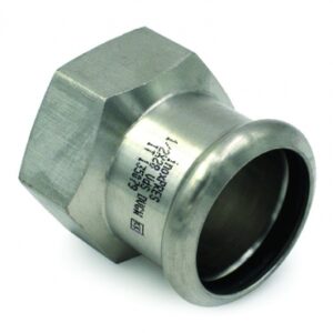 Raccord avec filetage femelle inoxpres ø 18x3/4" mm l 39 mm z 32 mm y 2 mm. disponible abidjan cote d'ivoire.