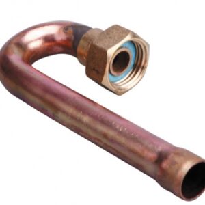 Raccord coudé 180° laiton à souder pour tube cuivre 14 - écrou 15x21. disponible abidjan cote d'ivoire.