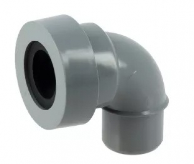 Raccord d'évacuation à joint à lèvre coudé 87°30 - ø 32 mâle-femelle. disponible abidjan cote d'ivoire.
