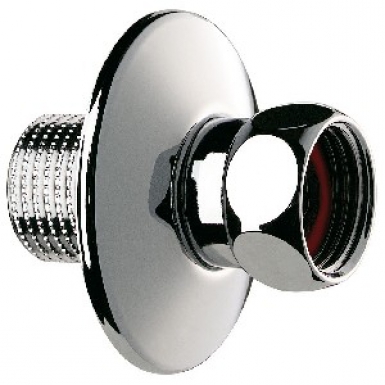Raccord droit mural - m 3/8" - f 1/2" - rosace ø 40 - laiton chromé (par 2 pièces). disponible abidjan cote d'ivoire.