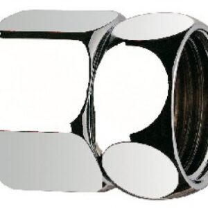 Raccord fou à écrou prisonnier - f 1/2" - f 3/4" - laiton chromé (par 2 pièces). disponible abidjan cote d'ivoire.