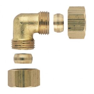 Raccord laiton à bicone coude - pour tube cuivre 8/10. disponible abidjan cote d'ivoire.