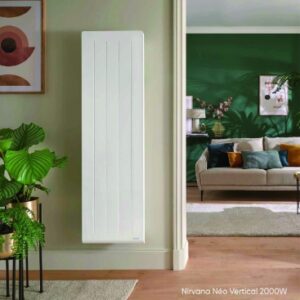 Radiateur chaleur douce nirvana néo hxlxp: 1555x450x123 mm vertical blanc 2000w. disponible abidjan cote d'ivoire.