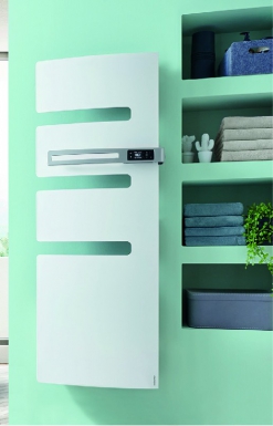 Radiateur sèche-serviettes connecté " serenis " mât à droite    500 w dim. disponible abidjan cote d'ivoire.