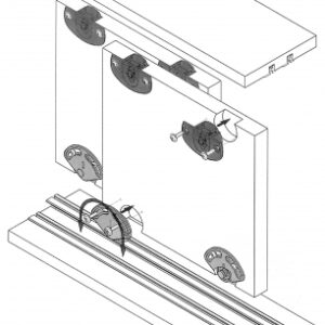 Rail aluminium anodisé argent lg. disponible abidjan cote d'ivoire.