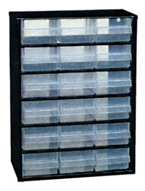 Rangement organizer c9-18 - 18 tiroirs  - lxpxh : 420 x 306 x 147 mm. disponible abidjan cote d'ivoire.