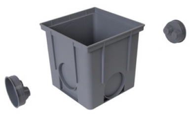 Regard d"interface d"adduction télécom pvc gris - l x p x h : 250 x 250 x 250 mm. disponible abidjan cote d'ivoire.