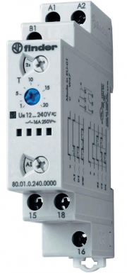 Relais " série 80 " temporisé multifonction 1 inverseur 16a 12-240v. disponible abidjan cote d'ivoire.