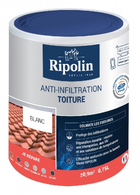 Revêtement polyvalent et souple anti-infiltration toiture - pour le colmatage des fissures et défauts de raccordement sur toutes surfaces extérieures non circulables – 0,75l – blanc. disponible abidjan cote d'ivoire.