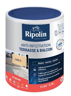 Revêtement polyvalent et souple pour colmater fissures, défauts de raccordement et relevés d'étanchéité sur toutes surfaces extérieures circulables - s'applique sur toiture plate circulable, loggia,t. disponible abidjan cote d'ivoire.