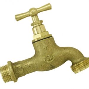 Robinet d"arrosage droit laiton - filetage entrée 15x21 et nez 15x21. disponible abidjan cote d'ivoire.